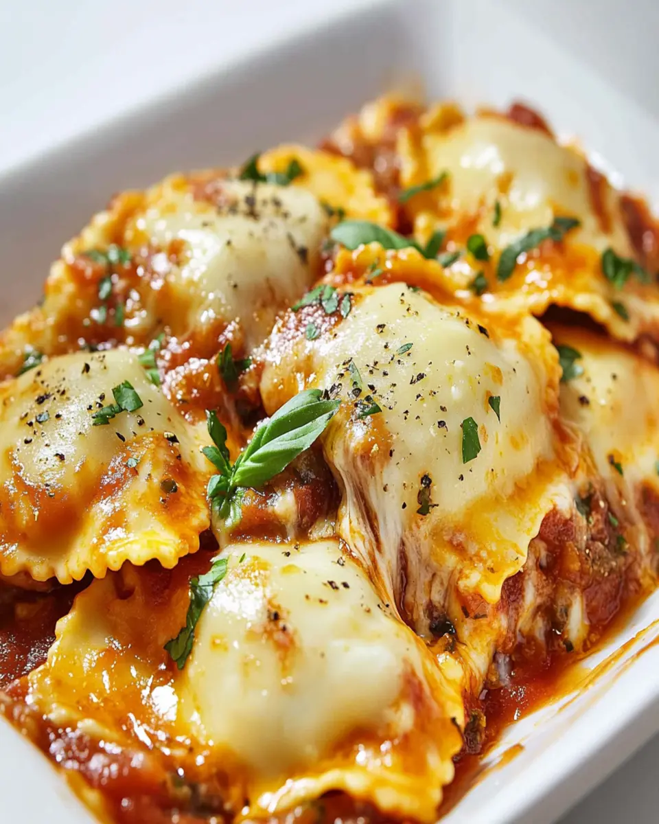 Easy Baked Cheesy Ravioli First Image First Image