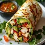 Quick Chicken Avocado Wrap Recipe – Healthy Lunch Idea First Image First Image