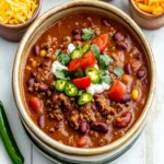 Slow Cooker Beef Chili (with Refried Beans) First Image First Image