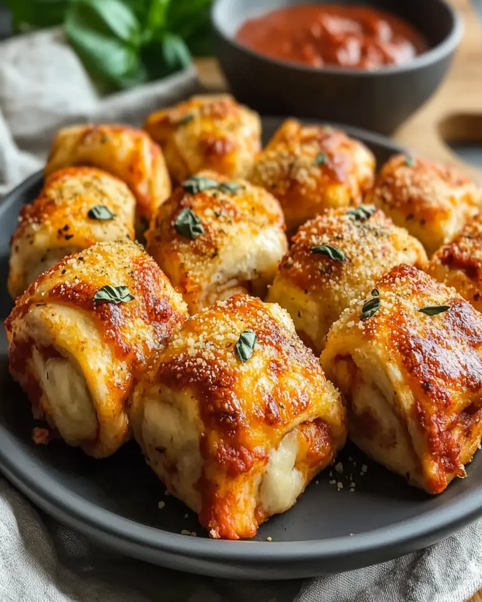 Low-Calorie Pizza Rolls First Image First Image