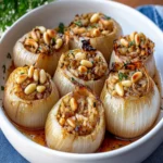 Stuffed Onions with Rice and Pine Nuts First Image First Image