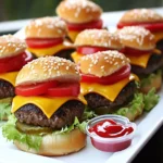 Mini Beef Cheeseburgers First Image First Image