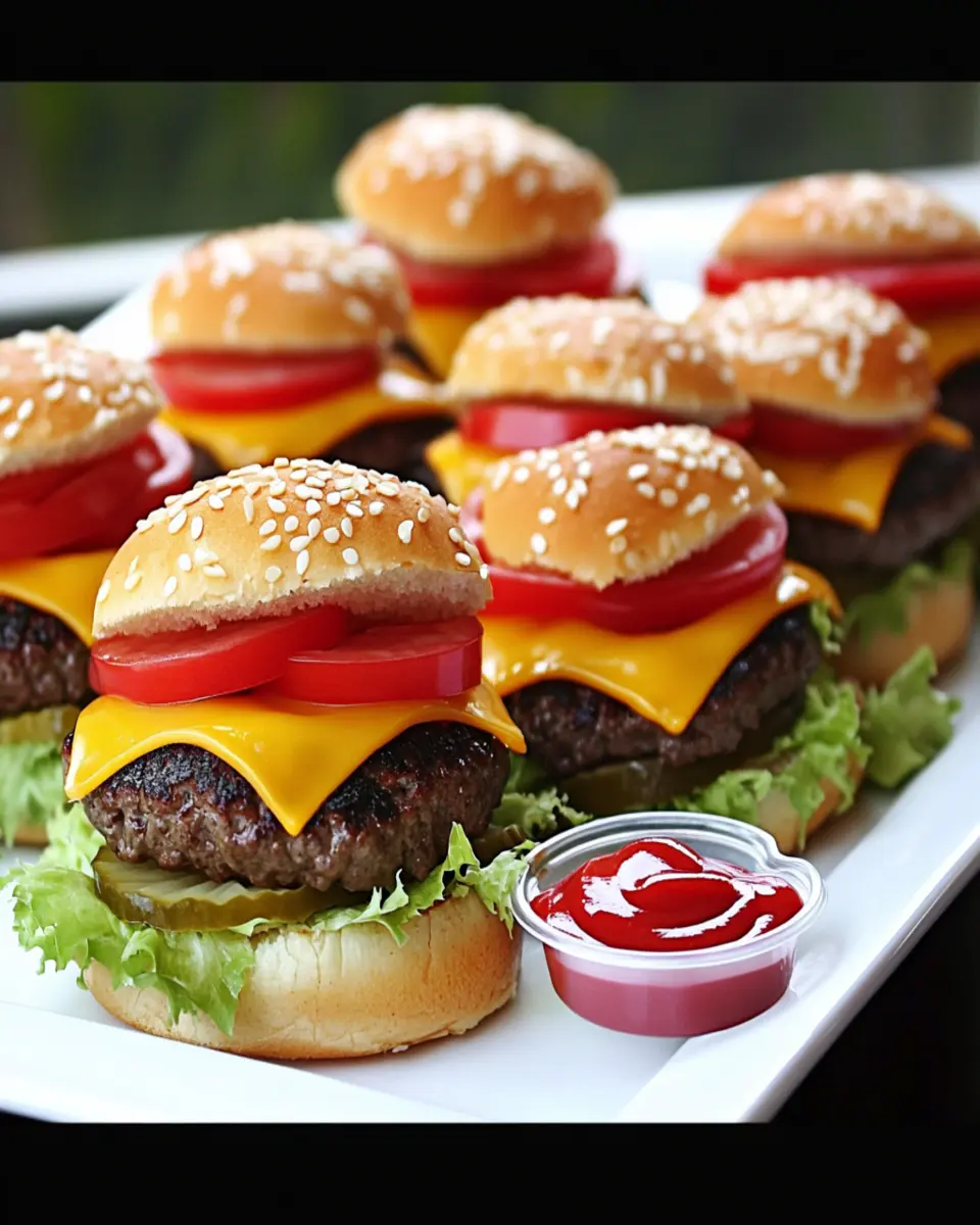 Mini Beef Cheeseburgers First Image First Image