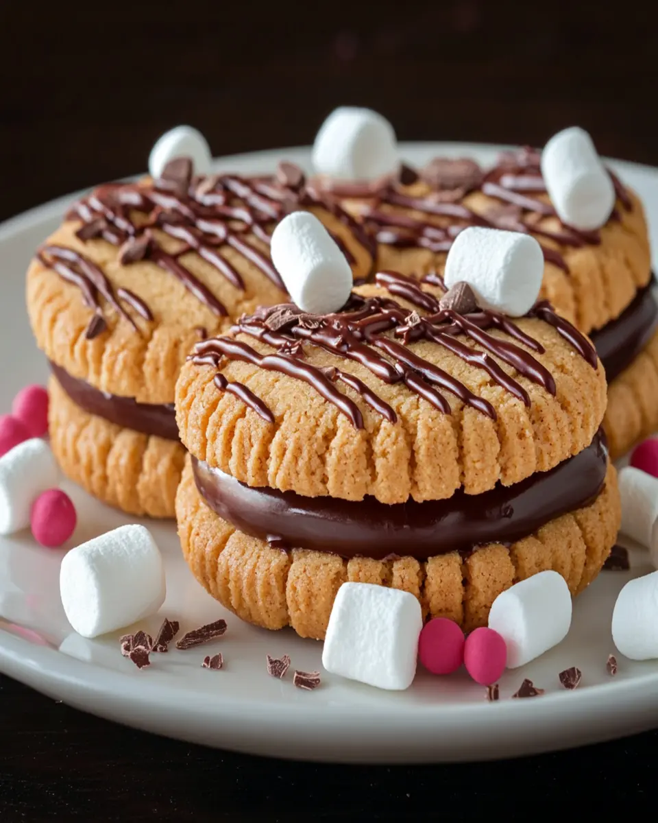 Peanut Butter S’mores Sandwich Cookies First Image First Image