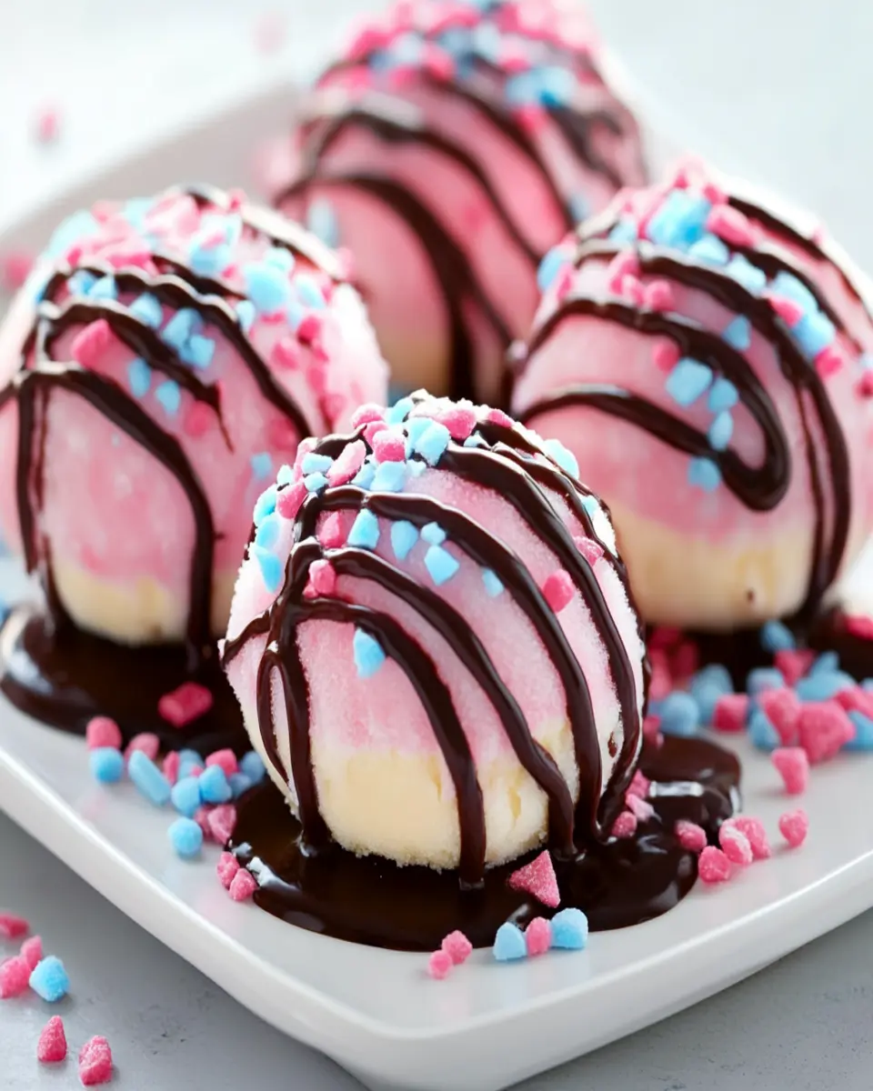 Crispy Cotton Candy Cheesecake Bombs First Image First Image