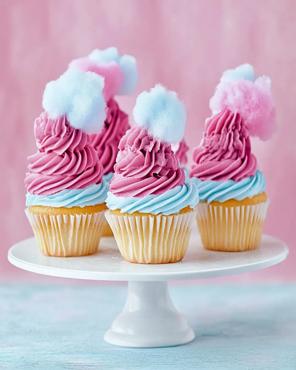 Cotton Candy Cupcakes First Image First Image