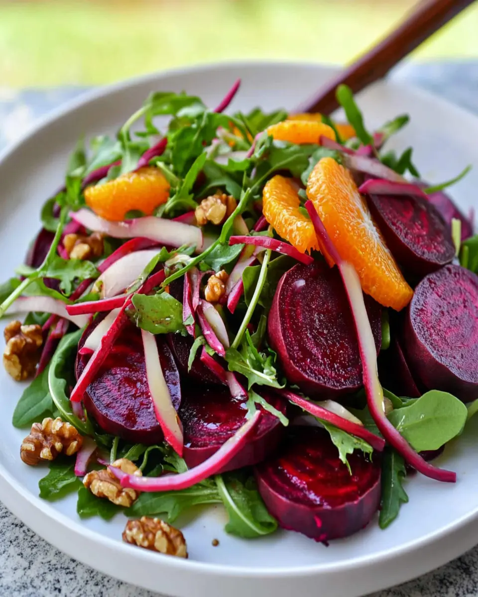 Beet Salad with Honey Mustard Vinaigrette First Image First Image