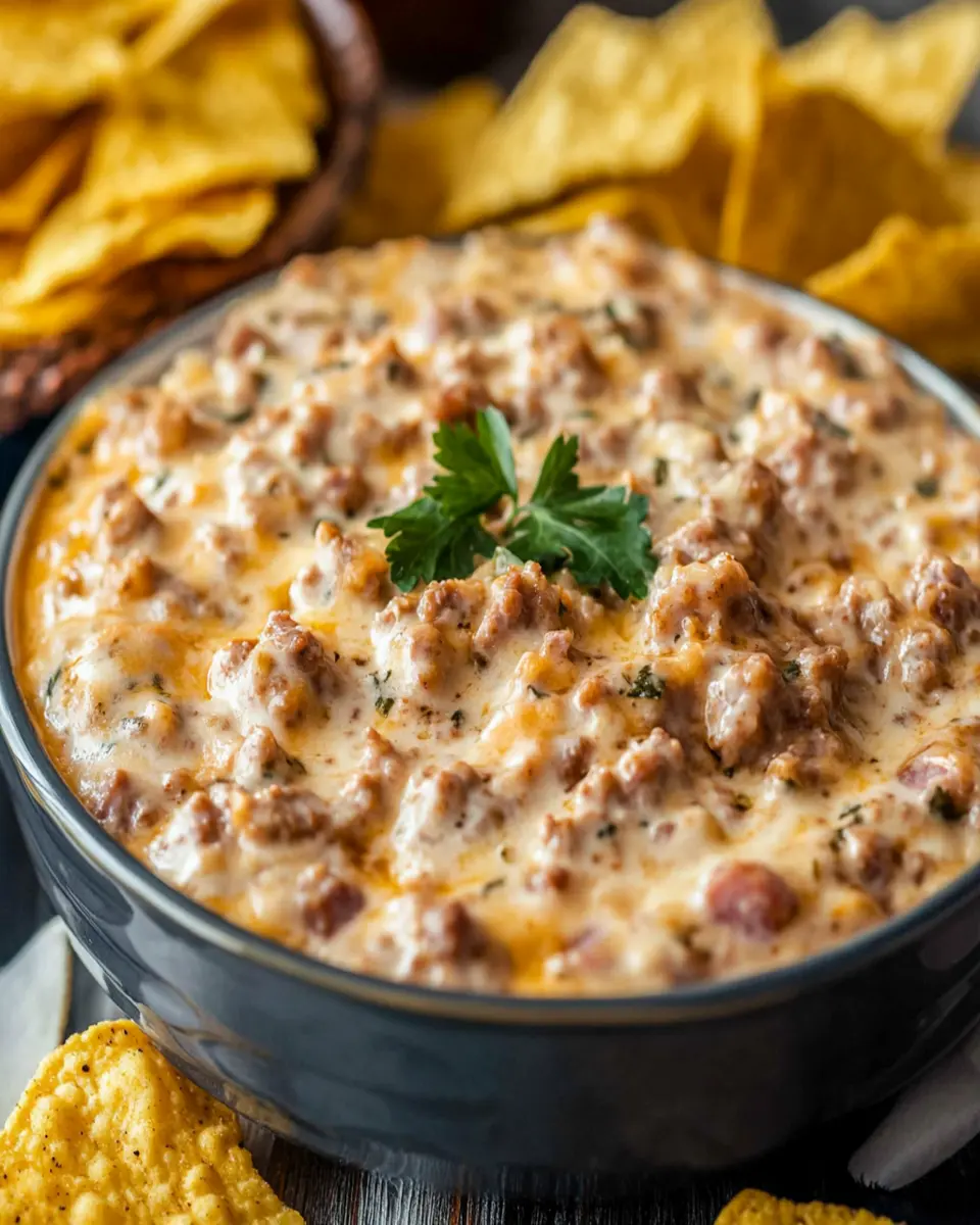 Hot Sausage Dip First Image First Image