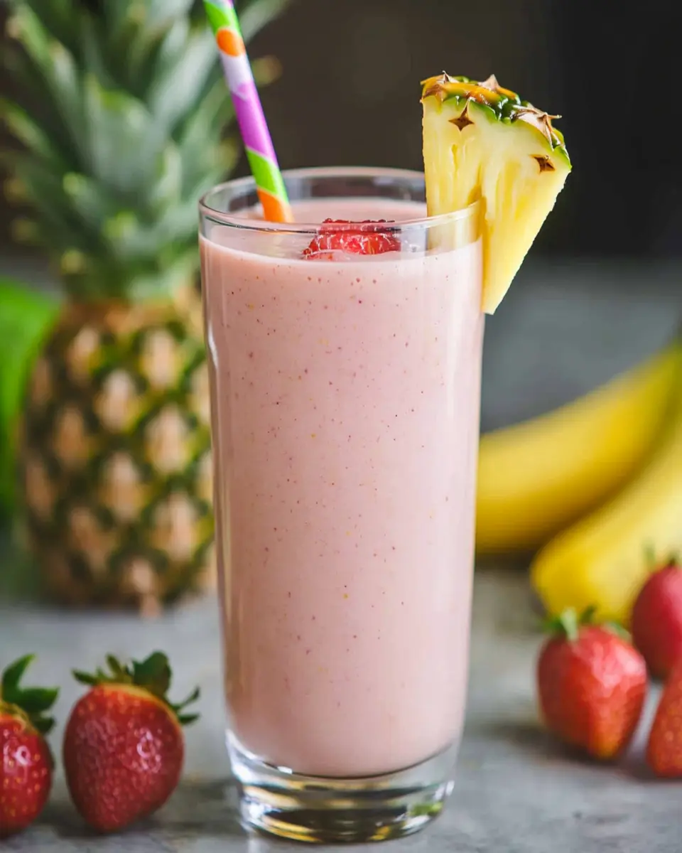 Strawberry Banana Pineapple Smoothie First Image First Image