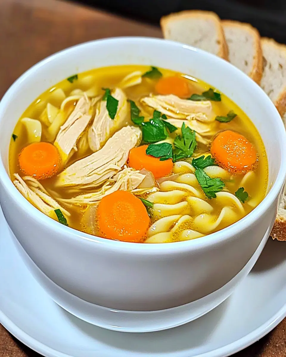 Gluten Free Homemade Chicken Noodle Soup First Image First Image