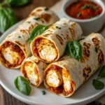 Crispy Air Fryer Chicken Mozzarella Wraps First Image First Image