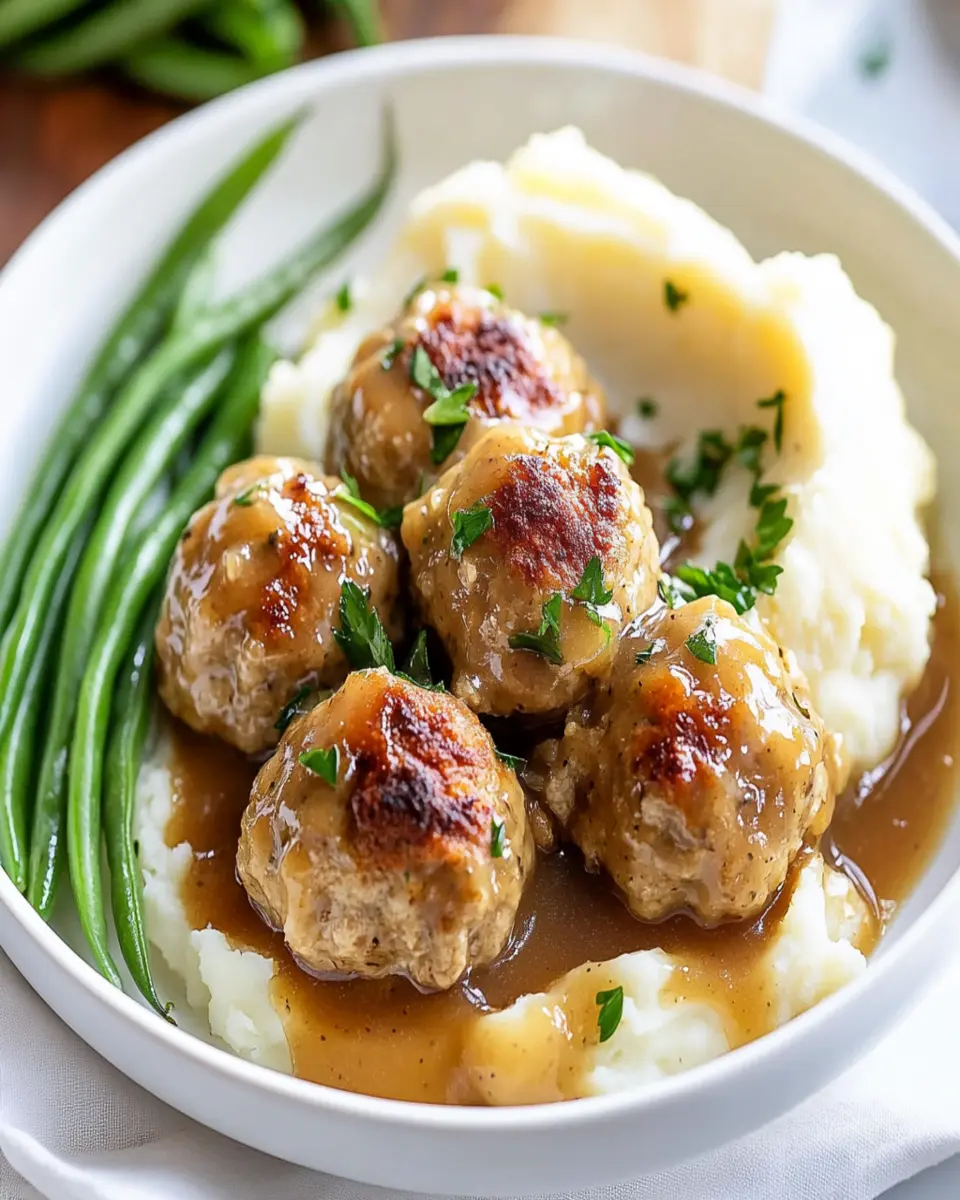 Turkey and Stuffing Meatballs First Image First Image
