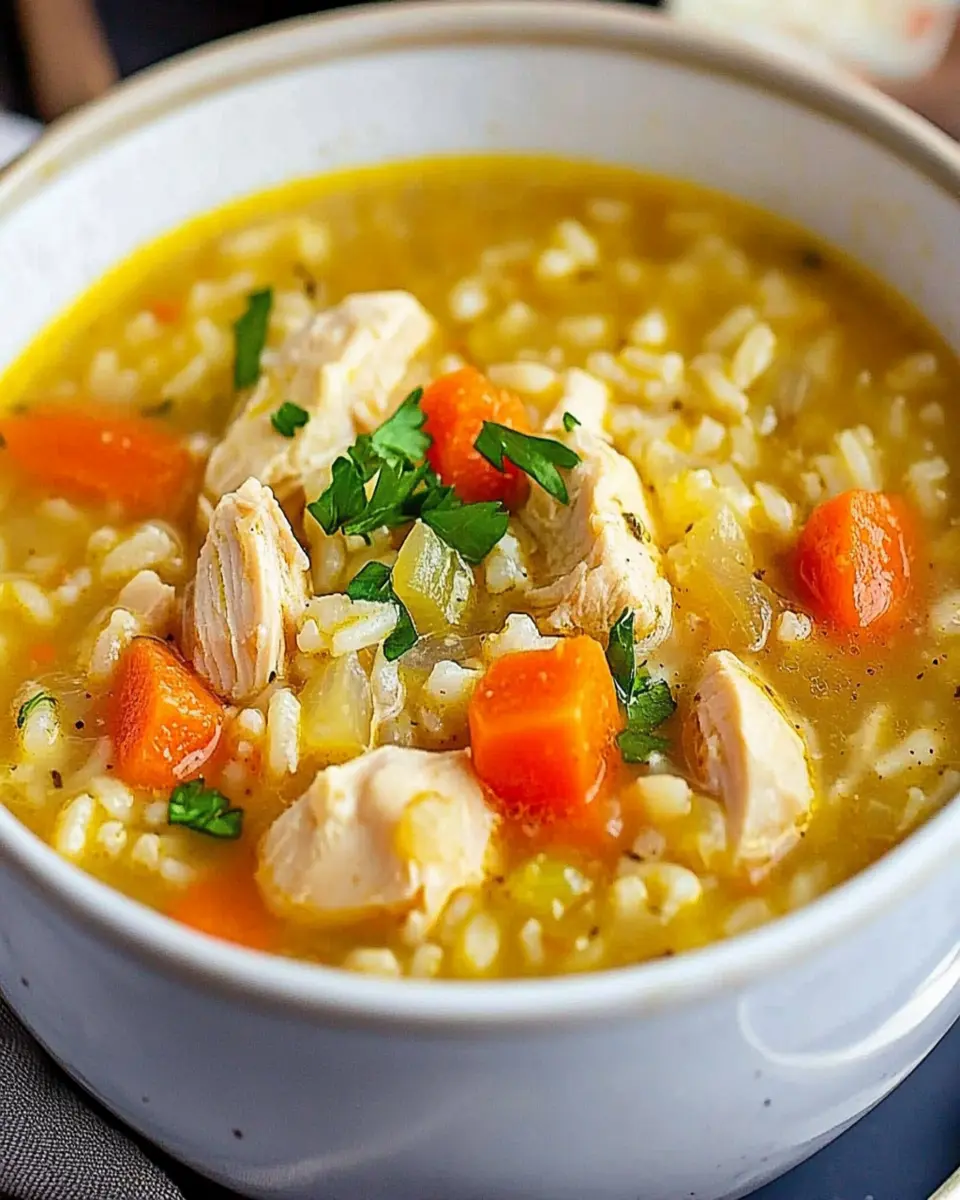 Easy Chicken and Rice Soup First Image First Image