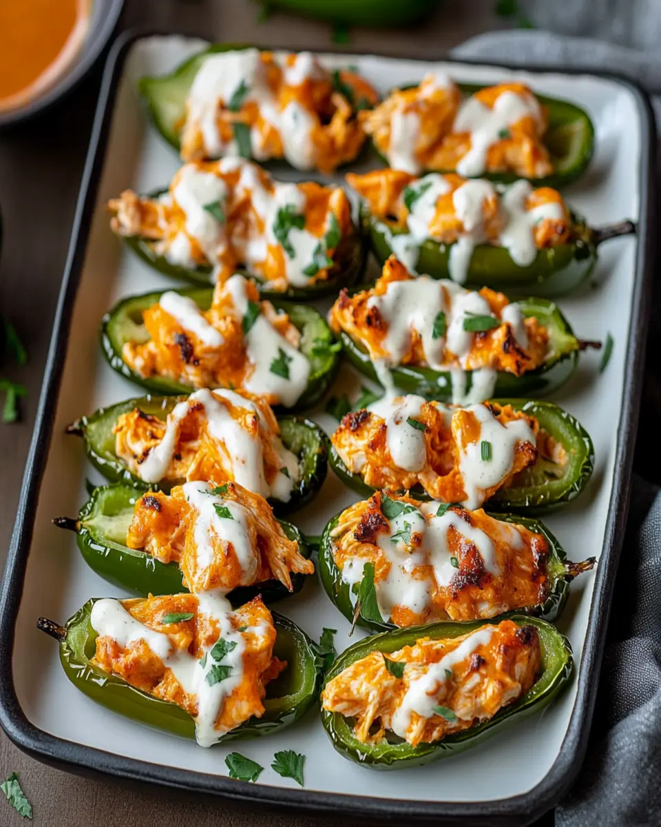 Buffalo Chicken Jalapeño Poppers First Image First Image