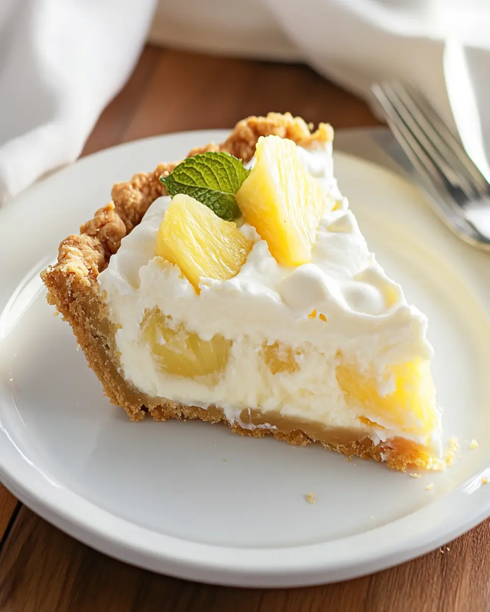 Marshmallow Pineapple Pie First Image First Image