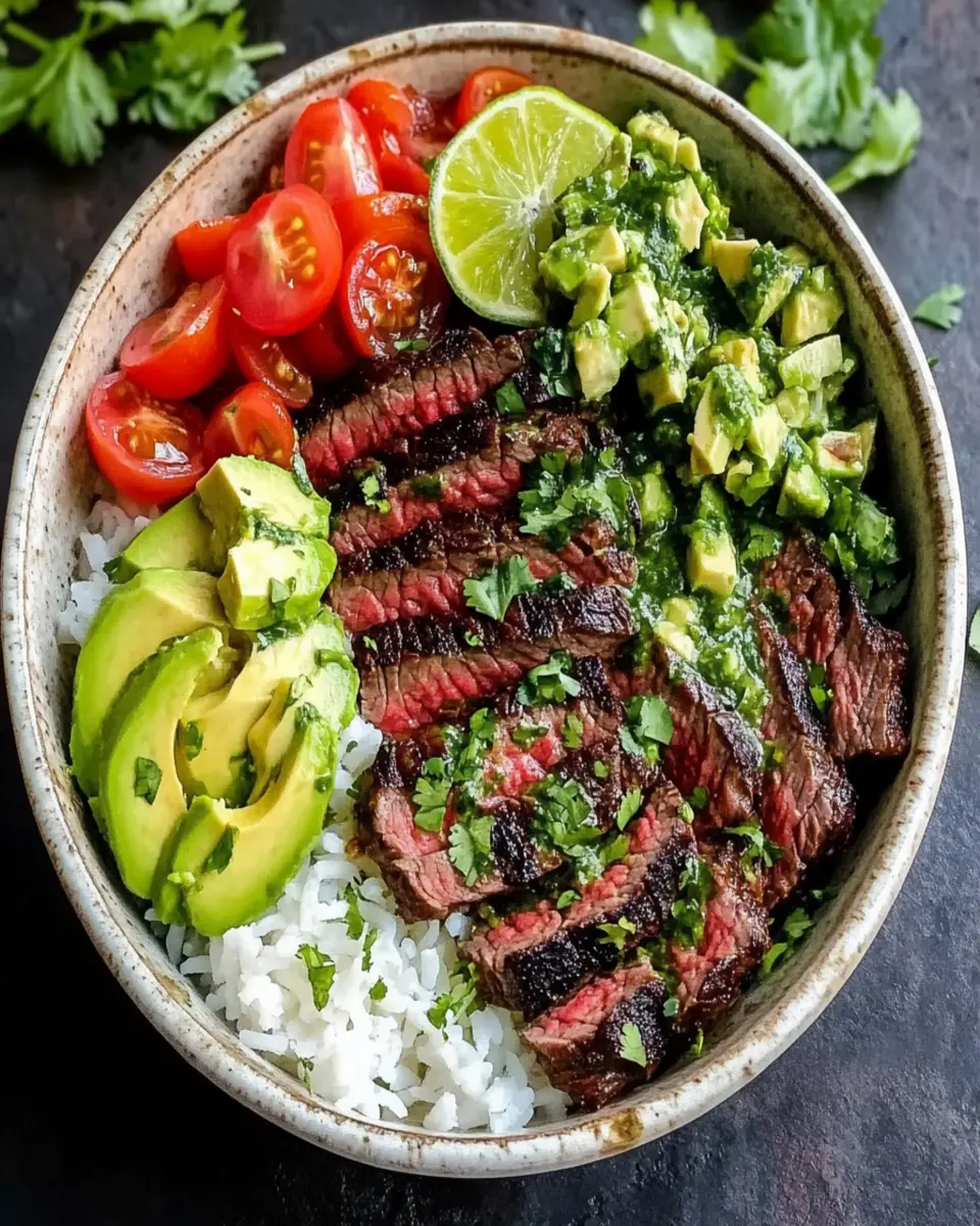 Cilantro Lime Beef Steak Bowls – Quick & Flavorful First Image First Image