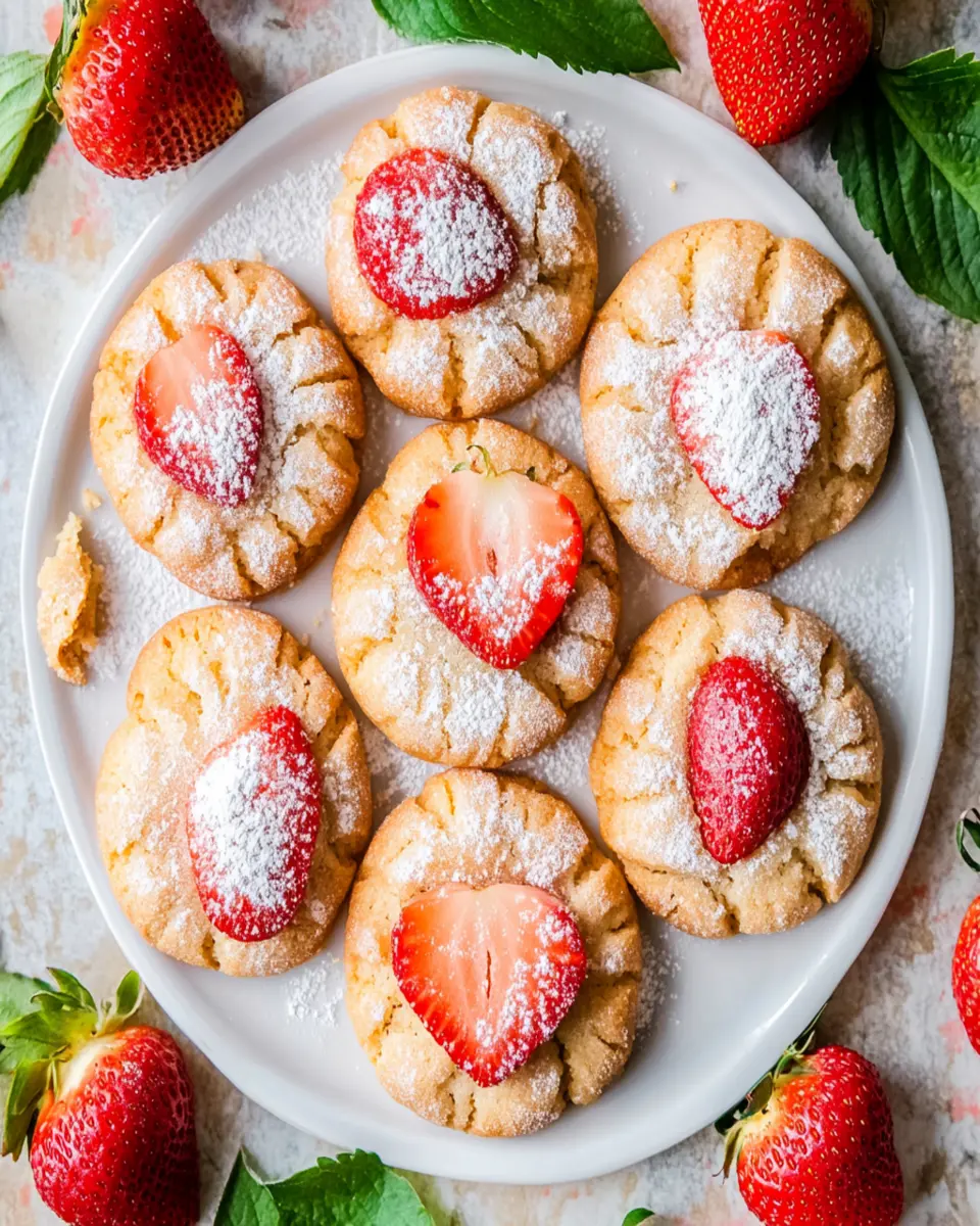 Summer Strawberry Cookies [+Video] First Image First Image