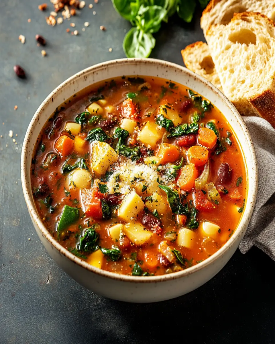 Grandma’s Homemade Minestrone Soup First Image First Image