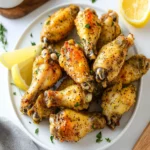 Crispy Baked Lemon Pepper Chicken Wings (Game day Favorite!) First Image First Image