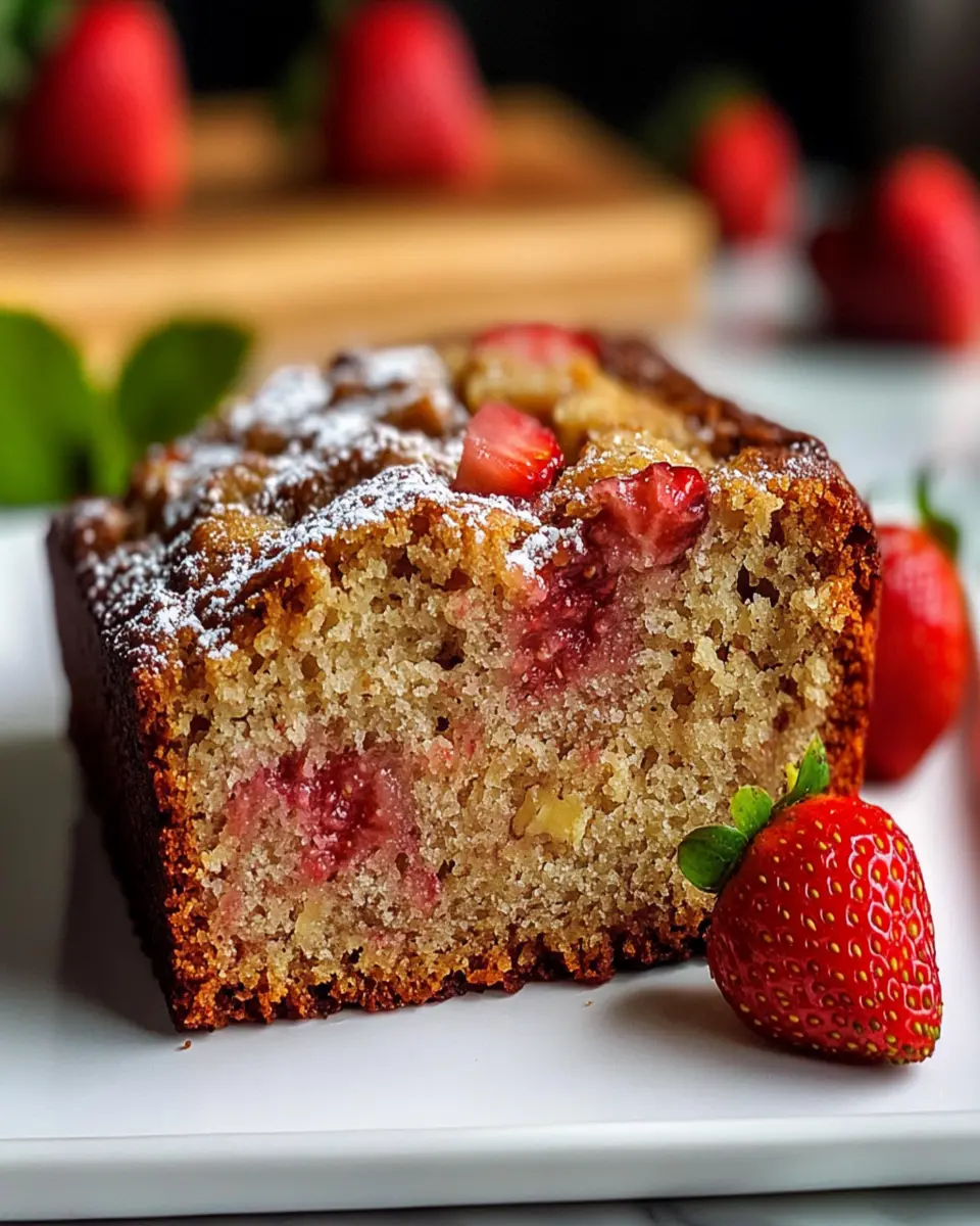Irresistibly Moist Strawberry Banana Bread Recipe First Image First Image