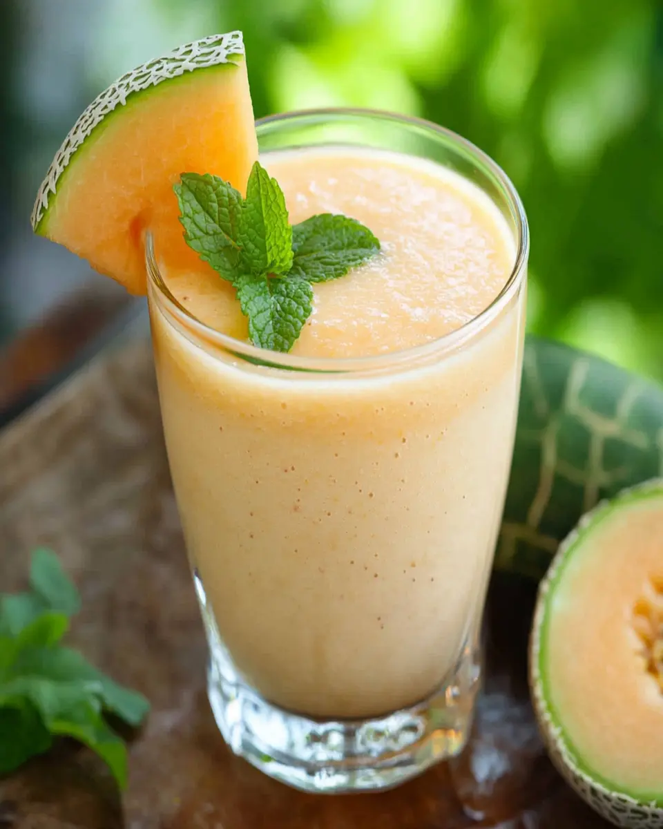 Cantaloupe Banana Smoothie Recipe First Image First Image